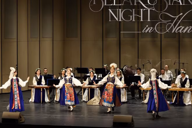 Chương trình nghệ thuật “Belarusian Night in Hanoi” vào năm 2025 tại Nhà hát Hồ Gươm.(Nguồn: Nhà hát Hồ Gươm)