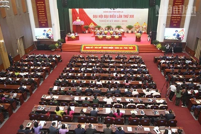 Đại hội đại biểu Đảng bộ tỉnh Sơn La lần thứ XVI, nhiệm kỳ 2025-2030 được tổ chức tại Trung tâm hội nghị tỉnh Sơn La.