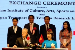 Viện Văn hóa, Nghệ thuật, Thể thao và Du lịch Việt Nam và Viện Nghiên cứu Giao thông và Du lịch Nhật Bản đã tổ chức Lễ ký kết Bản ghi nhớ hợp tác về nghiên cứu, trao đổi chuyên gia.