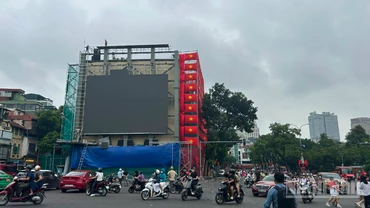 Thành phố Hà Nội sẽ sử dụng 285 màn hình LED để nhân dân thuận tiện theo dõi Lễ kỷ niệm, diễu binh, diễu hành. (Ảnh: LÊ ĐỨC)