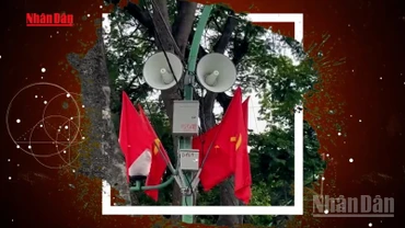 Thành phố Hà Nội đã triển khai lắp đặt hơn 600 loa truyền thanh dọc các tuyến phố trung tâm để phục vụ người dân theo dõi sự kiện A80.