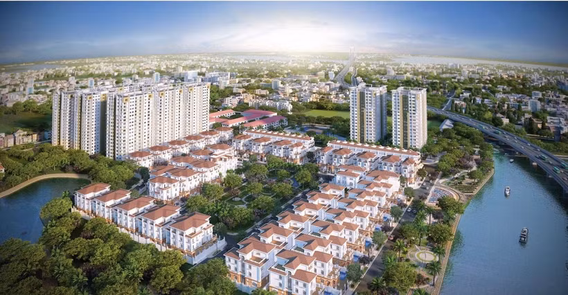 CityLand Riverside nằm kề dòng Cả Cấm, sở hữu không khí mát lành, thoáng đãng.