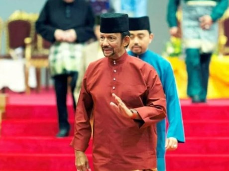 Quốc vương Brunei Hassanal Bolkiah tại một sự kiện ở Bandar Seri Begawan vào tháng 4/2019. (Nguồn: AFP/TTXVN)