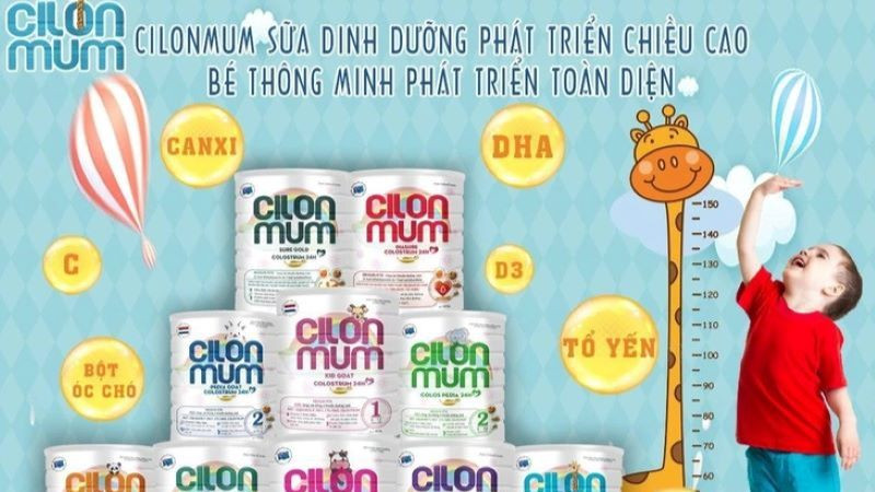 Dòng sữa Cilonmum được các đối tượng quảng cáo rộng rãi trên các nền tảng. (Ảnh: chụp màn hình)