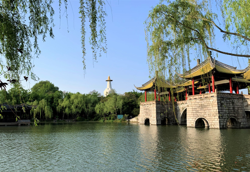 Tiểu Tây Hồ ở Dương Châu, Giang Tô, Trung Quốc. (Ảnh: HỮU HƯNG)