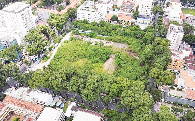 Dự án Nhà thi đấu Phan Đình Phùng (Quận 3) dự kiến khởi công đầu năm 2025. (Ảnh THẾ ANH)