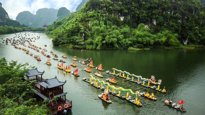 Một góc di sản Tràng An. (Ảnh TRƯỜNG HUY) 