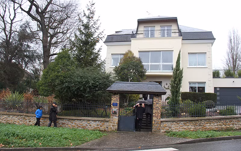 Nơi lưu trú của Đoàn đàm phán Chính phủ Cách mạng lâm thời Cộng hòa miền nam Việt Nam ở thành phố Verrières-le-Buisson. (Ảnh KHẢI HOÀN)