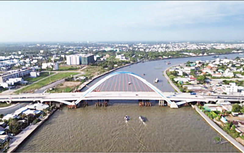 Toàn cảnh cầu Trần Hoàng Na.