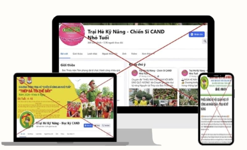 Một số trang giả mạo.
