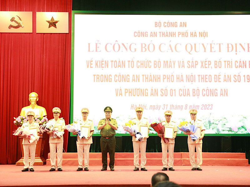Kiện toàn tổ chức bộ máy Công an thành phố Hà Nội