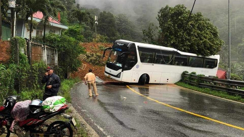 Hiện trường vụ sạt lở