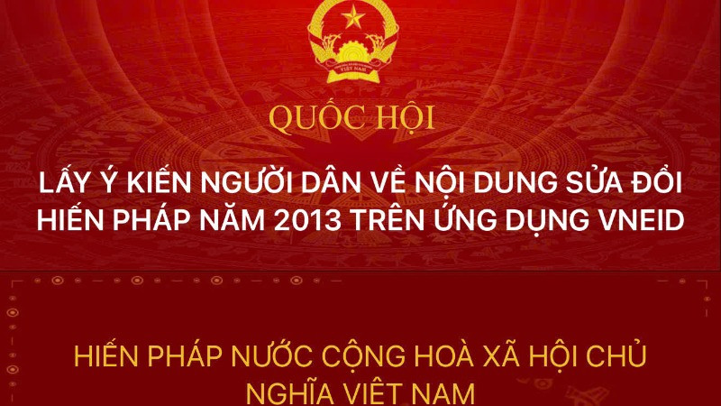 Lấy ý kiến nhân dân qua VNeID.