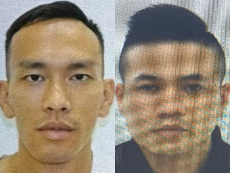 Đối tượng Vũ Thành Quang và Nguyễn Xuân Đạt.