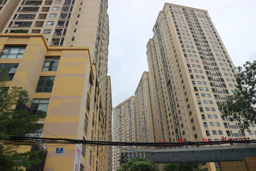 Một khu chung cư ở Hà Nội. Ảnh: TTXVN