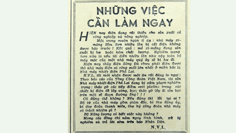 Những việc cần làm ngay (bài 9)