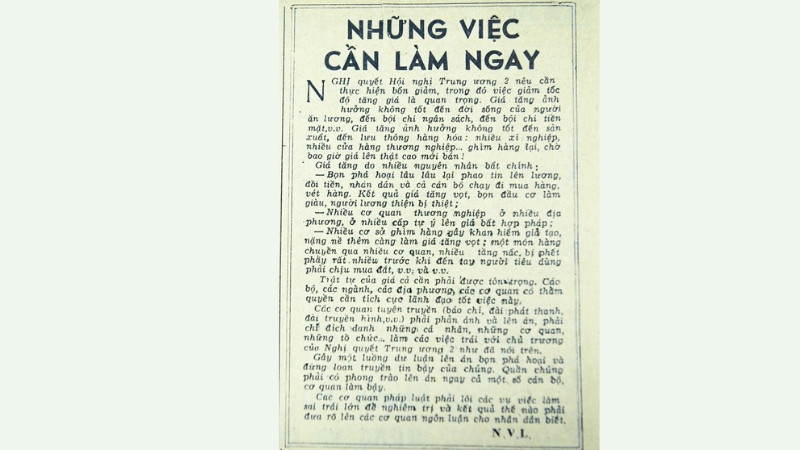 Những việc cần làm ngay (bài 1)