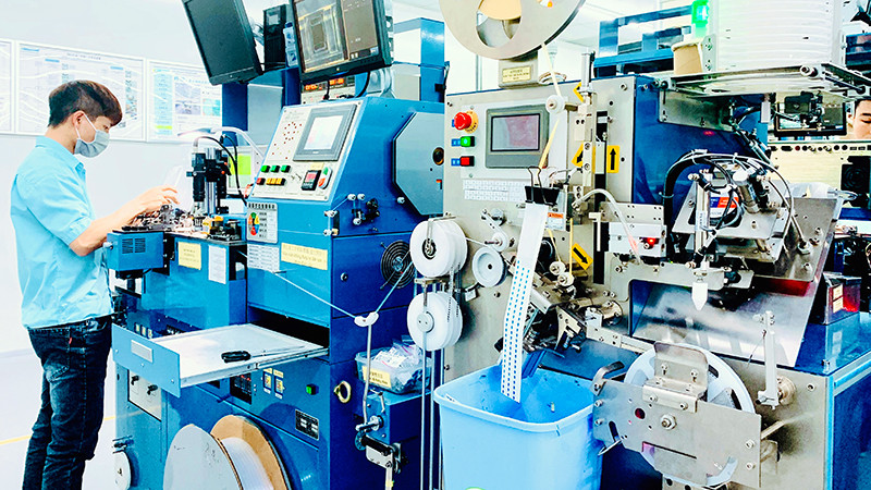 Sản xuất trong doanh nghiệp FDI tại Khu công nghiệp Vsip Hải Phòng.