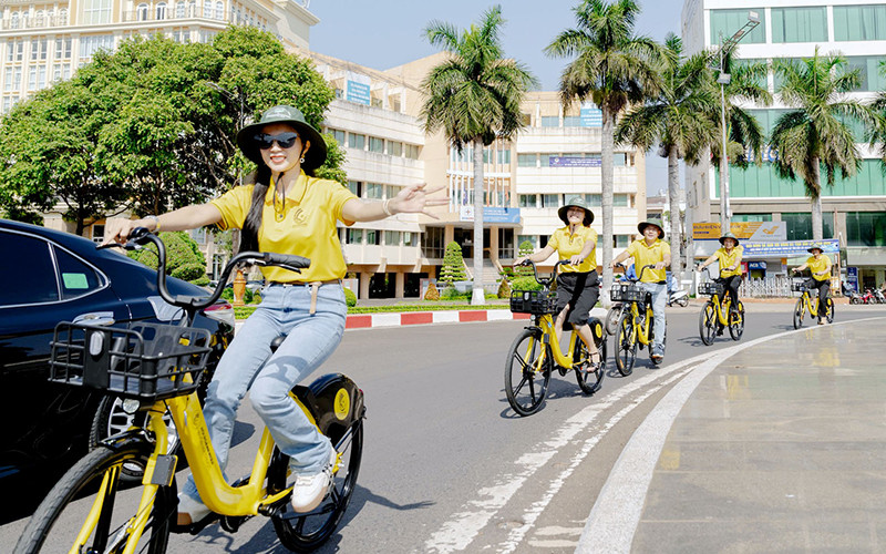 Dịch vụ xe đạp BEAgo trải nghiệm chính thức được triển khai trên địa bàn thành phố Buôn Ma Thuột.