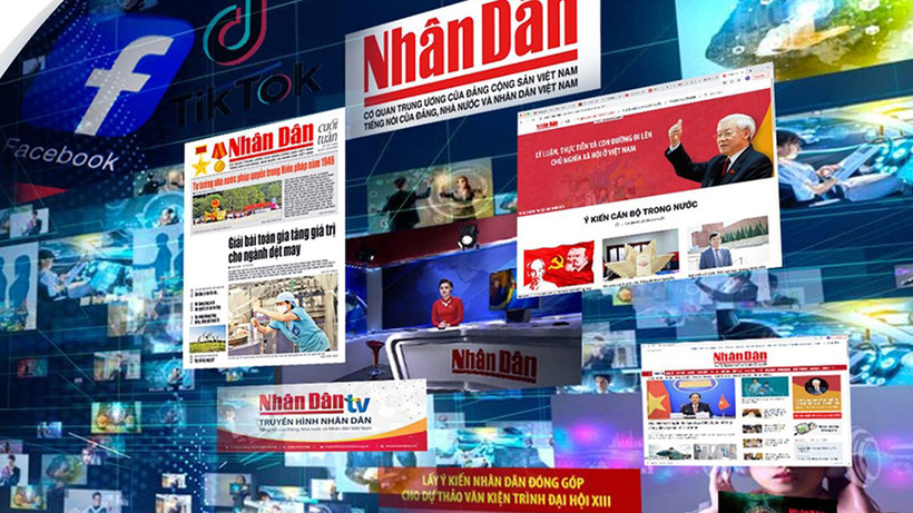 Thực hiện định hướng chỉ đạo của Ðại hội Ðảng lần thứ XIII đối với hoạt động báo chí, Báo Nhân Dân đẩy mạnh chuyển đổi số theo hướng phát triển thành cơ quan báo chí đa phương tiện chủ lực.