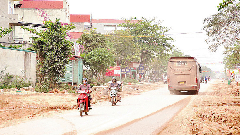 Tuyến ÐT.291 thuộc huyện Sơn Ðộng, tỉnh Bắc Giang.