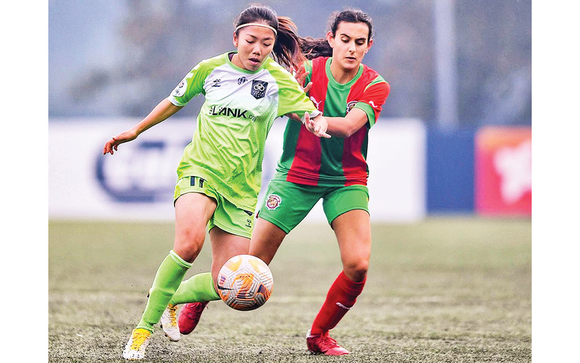 Huỳnh Như đang có những ngày tháng tươi đẹp tại Bồ Đào Nha. Ảnh | LANK FC 