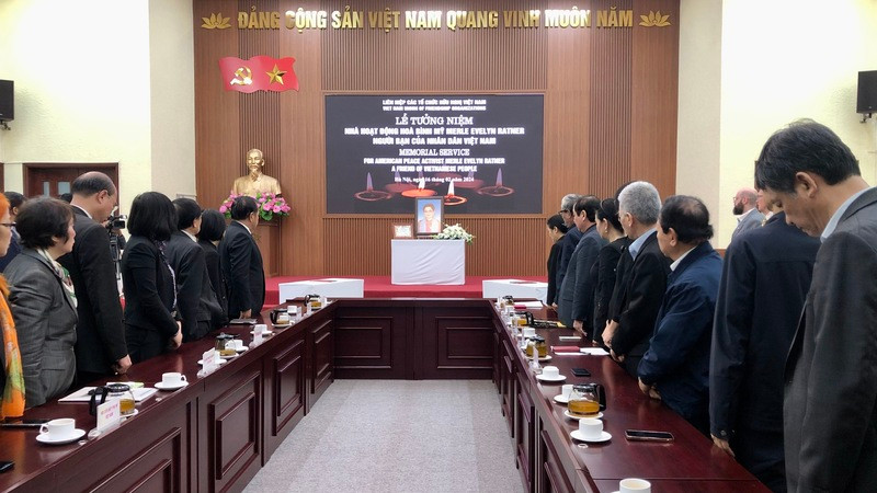 Lễ tưởng niệm nhà hoạt động hòa bình Merle Ratner.