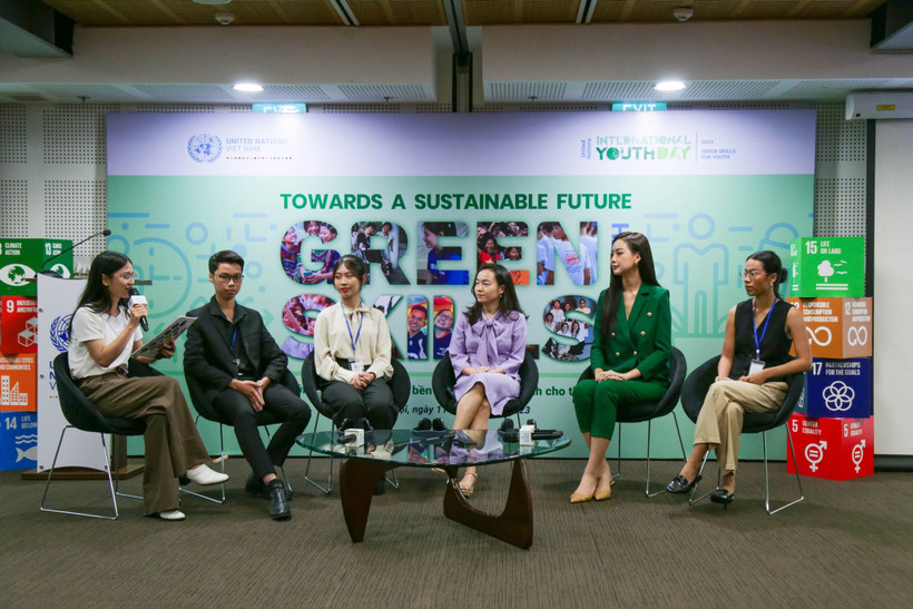 Ngôi nhà Xanh Liên hợp quốc tại Hà Nội đã chào đón hơn 50 nhà lãnh đạo trẻ nhân dịp kỷ niệm Ngày Quốc tế Thanh niên. Ảnh: UNDP