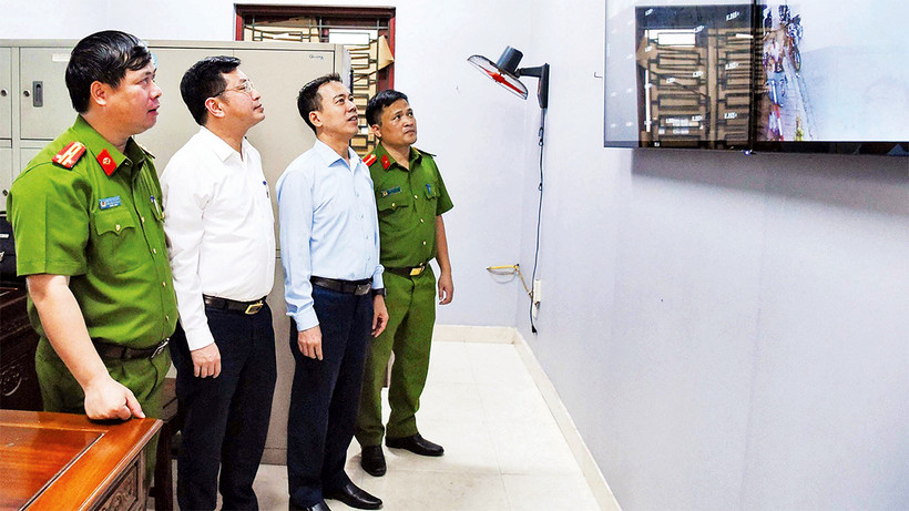 Kiểm tra hệ thống camera an ninh tại phường Phù Chẩn, thành phố Từ Sơn, tỉnh Bắc Ninh.