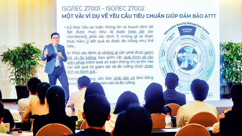Quang cảnh Hội thảo “ISO/IEC 27001-An toàn thông tin và bảo vệ quyền riêng tư đối với doanh nghiệp trong kỷ nguyên số”.