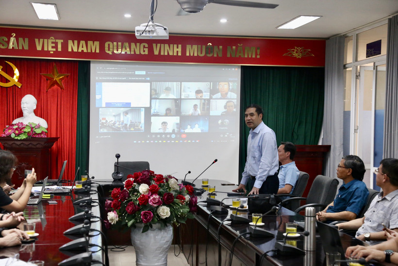 Cục trưởng Cục Việc làm (Bộ Lao động- Thương binh và Xã hội) Vũ Trọng Bình phát biểu tại chương trình.