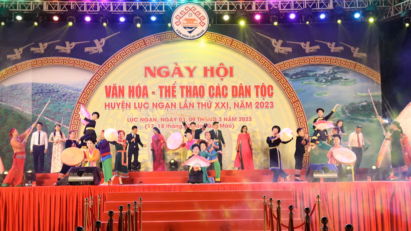 Chương trình nghệ thuật khai mạc ngày hội.