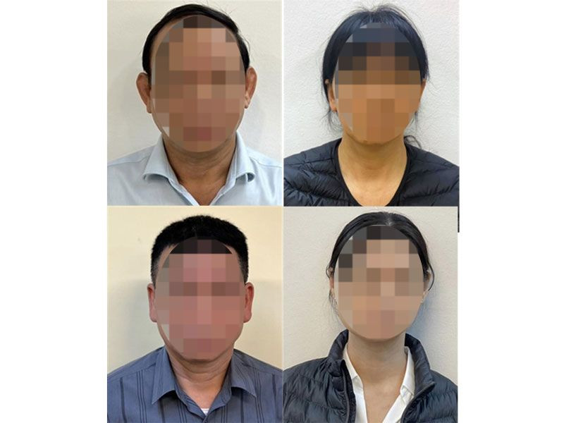 Các bị can trong vụ án xảy ra tại Nhà xuất bản Giáo dục Việt Nam.