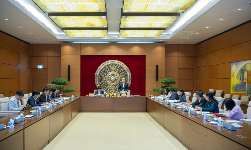 Cuộc họp chuẩn bị kỷ niệm 80 năm Ngày Tổng tuyển cử đầu tiên bầu Quốc hội Việt Nam (6/1/1946-6/1/2026). Ảnh: quochoi.vn