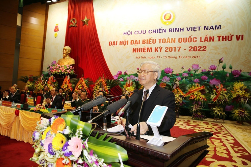Tổng Bí thư Nguyễn Phú Trọng dự và phát biểu chỉ đạo tại Đại hội.