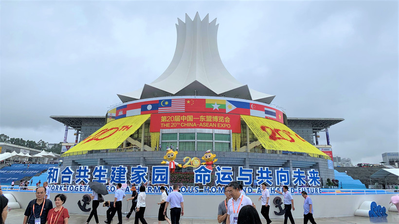Hội chợ Trung Quốc-ASEAN (CAEXPO) lần thứ 20 được tổ chức tại thành phố Nam Ninh từ 16-19/9. (Ảnh: HỮU HƯNG)
