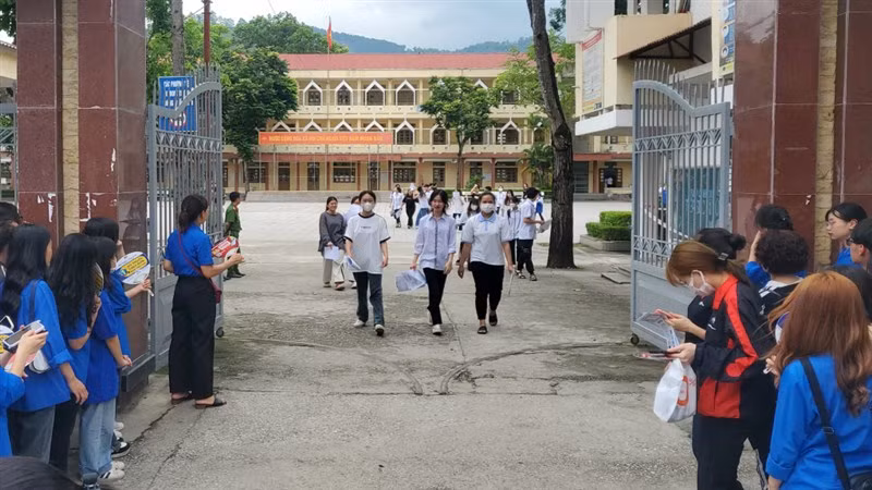 Hội đồng thi tốt nghiệp Trung học phổ thông thành phố Cao Bằng, nơi xảy ra vụ lộ đề thi. (Ảnh: Báo Cao Bằng)