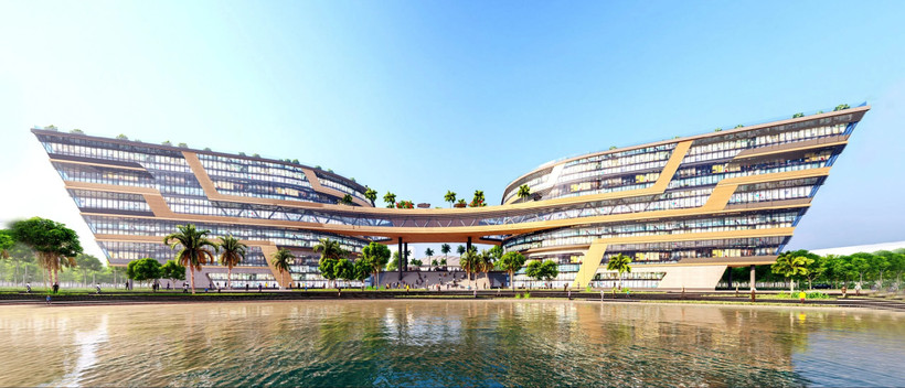 Trung tâm Đổi mới sáng tạo quốc gia tại Khu công nghệ cao Láng Hòa Lạc (Hà Nội). Ảnh: NIC