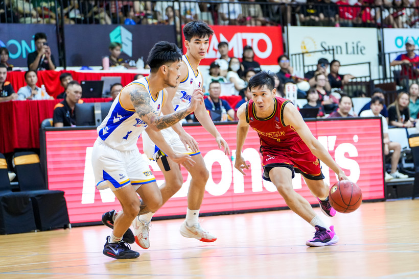 Saigon Heat giành chiến thắng dù thiếu vắng trụ cột Phú Vinh. (Ảnh: VBA)