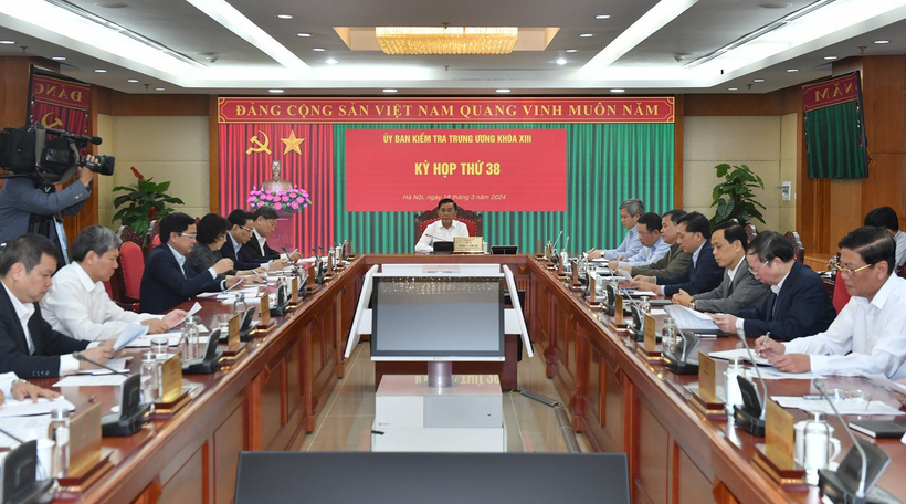 Quang cảnh Kỳ họp thứ 38 của Ủy ban Kiểm tra Trung ương Đảng. Ảnh: ĐĂNG KHOA