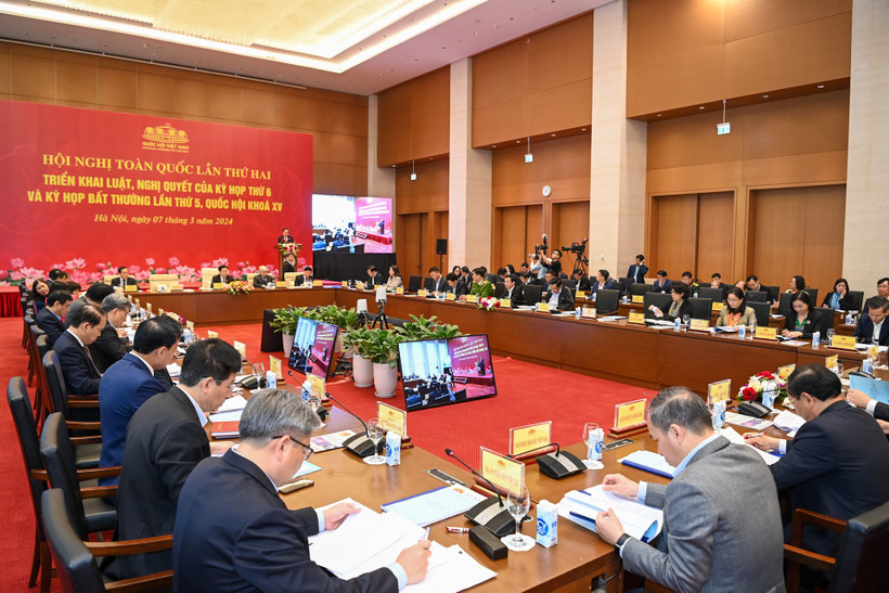 Quang cảnh Hội nghị toàn quốc lần thứ hai tại Nhà Quốc hội. Ảnh: DUY LINH