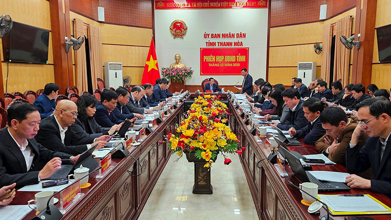 Ủy ban nhân dân tỉnh Thanh Hóa thảo luận phương án sắp xếp các cơ quan chuyên môn, đơn vị sự nghiệp công khối chính quyền tỉnh.