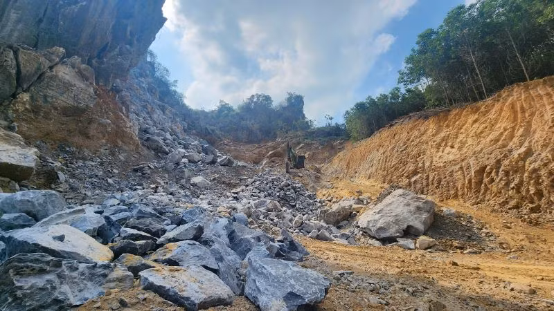 Hiện trường nơi xảy ra vụ việc.