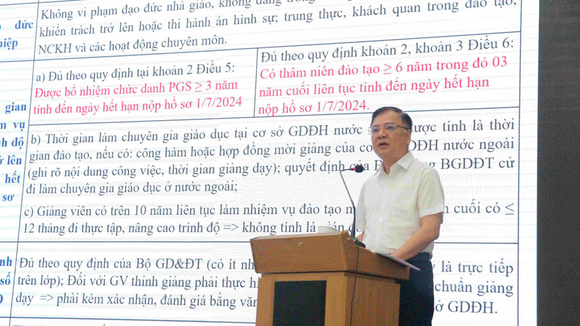 PGS, TS Trần Anh Tuấn lưu ý các ứng viên khi làm hồ sơ xét đạt tiêu chuẩn GS, PGS