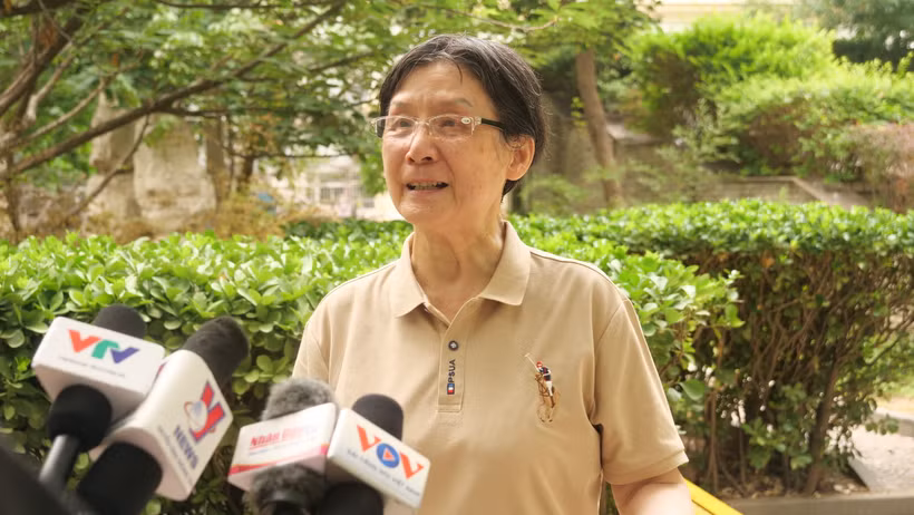 Bà Vương Phong, nhân sĩ hữu nghị có nhiều tình cảm với đất nước và con người Việt Nam.