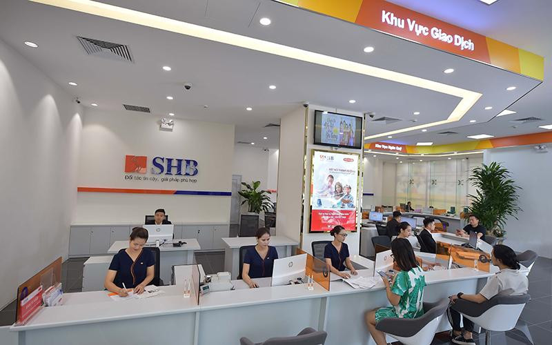 Một điểm giao dịch của Ngân hàng SHB.
