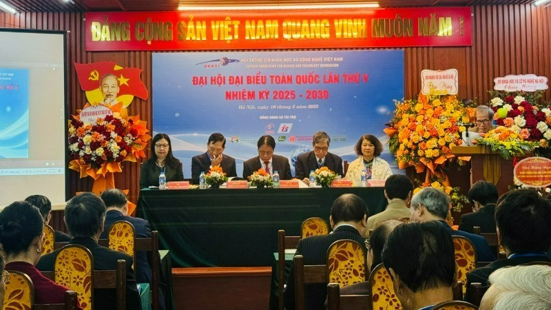 Đại hội đại biểu Hội Thông tin khoa học và công nghệ Việt Nam nhiệm kỳ 2025-2030. (Ảnh: BÍCH LIÊN)