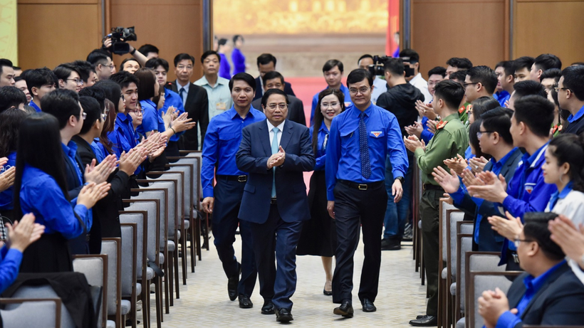 Thủ tướng Phạm Minh Chính đến dự và đối thoại với thanh niên.