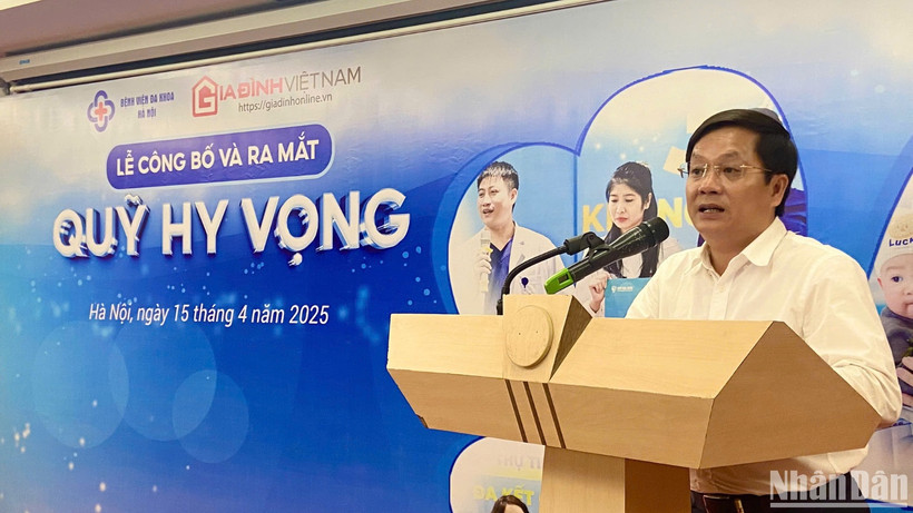 Tổng Biên tập Tạp chí Gia đình Việt Nam Hồ Minh Chiến chia sẻ, Quỹ hy vọng thể hiện sự quan tâm sâu sắc đến các gia đình hiếm muộn - một bộ phận đang chịu nhiều thiệt thòi trong xã hội.