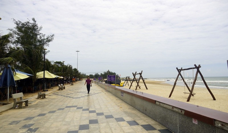 Bãi tắm công cộng ở Xuyên Mộc được chỉnh trang an toàn và sạch đẹp.